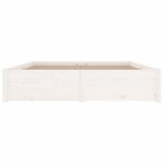 vidaXL Cadre de lit sans matelas avec tiroirs blanc 160x200 cm