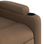 vidaXL Fauteuil inclinable Marron Tissu