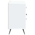 vidaXL Buffet Blanc 89 x 34 5 x 60 cm Bois d'ingénierie