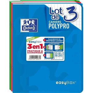 OXFORD Cahiers Easybook 17x22 Seyes - Assorti