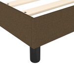 vidaXL Cadre de lit à ressorts marron foncé 90x190 cm tissu