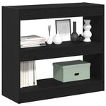 vidaXL Bibliothèque 2 Pièces Chêne noir 80 x 30 x 72 cm Bois d'ingénierie