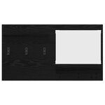 vidaXL Porte-manteau mural avec étagère Chêne noir 90 x 10 x 50 cm