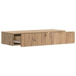 vidaXL Table d'appoint murale Chêne artisanal 87 5 x 34 5 x 17 cm