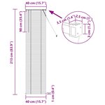 vidaXL Store Vénitien Réglable Marron clair avec motif 213 x 40 cm PVC