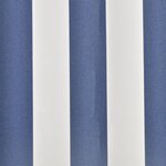vidaXL Toit d'auvent Toile Bleu et blanc 4x3 m (Cadre non inclus)