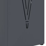 vidaXL Porte-parapluies Anthracite Métal Standard Porte-parapluies