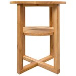vidaXL Table d'appoint 40 x 50 cm Bois de chêne massif