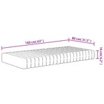 vidaXL Matelas en mousse pour enfants moyennement doux 80x160 cm