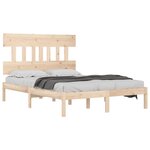 vidaXL Cadre de lit sans matelas 180x200 cm bois massif
