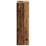 vidaXL Étagère séparatrice de pièce à 3 niveaux vieux bois 99x29x99 cm