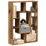 vidaXL Bibliothèque vieux bois 63x20x90 cm bois d'ingénierie