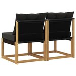 vidaXL 2 Pièce Sofa de milieu extérieur