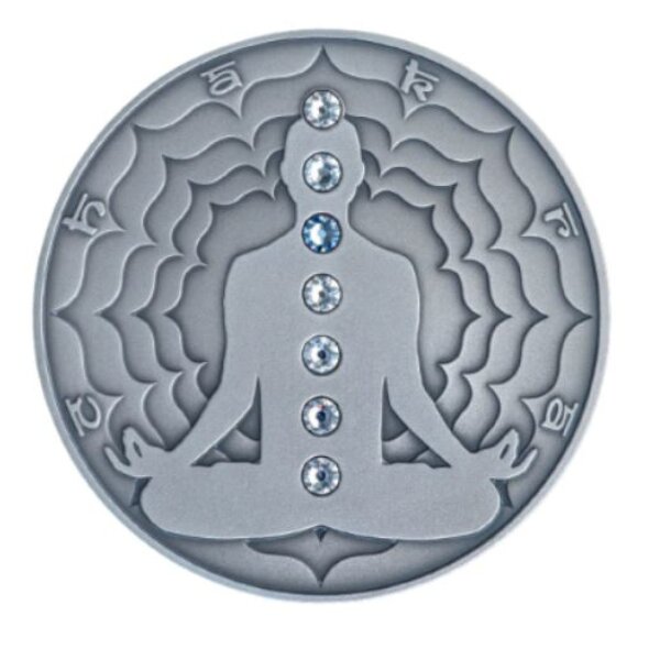 VISHUDDHA Chakra 2 Once Argent Monnaie 2000 Francs Cameroon 2021