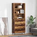 vidaXL Haut Armoire Bois Ancien 69 5 x 34 x 180 cm Bois d'ingénierie