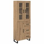 vidaXL Haut Armoire 2 Pièces Chêne artisanal Bois d'ingénierie