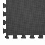 vidaXL Tapis de sol de piscine 6 Pièces Noir 2 16 ㎡ Mousse EVA
