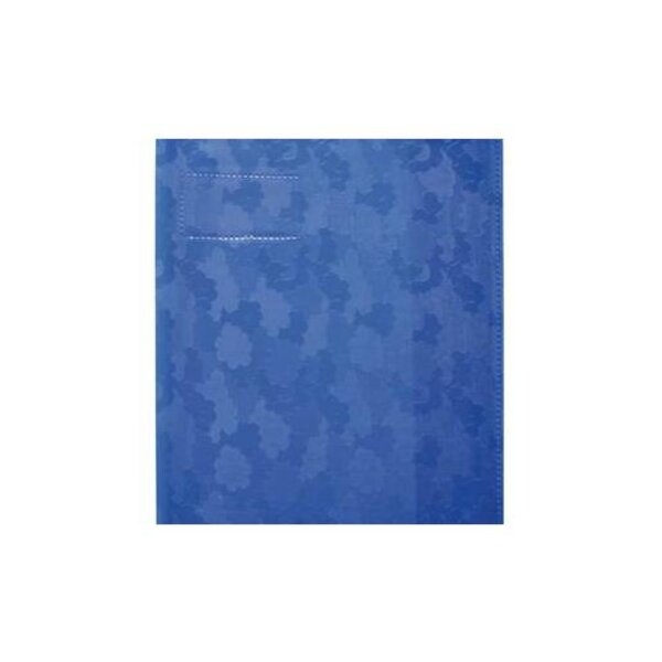 Protège-cahier 17x22 cm 9/100e/grain HELICE porte étiquette  BLEU OXFORD