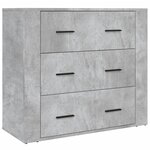 vidaXL Buffet haut Gris béton Bois d'ingénierie