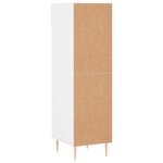 vidaXL Armoire à chaussure Blanc brillant 30x35x105 cm Bois ingénierie