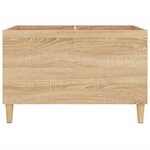 vidaXL Armoire à disques chêne sonoma 74 5x38x48 cm bois d'ingénierie