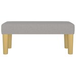 Banc banquette 70 x 30 x 30 cm tissu gris clair 02_0010552