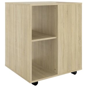 vidaXL Armoire à roulettes Chêne Sonoma 60x53x72 cm Bois d'ingénierie