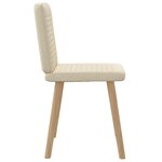 vidaXL Chaises à manger lot de 2 crème tissu