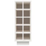 vidaXL Armoire à vin Blanc 23x34x61 cm Bois de pin massif