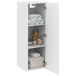 vidaXL Cabinet de Salle de Bain Mural Blanc brillant 33 x 34 5 x 60 cm