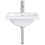 vidaXL Lavabo de salle de bains Chrome 42 x 40 x 16 5 cm métal