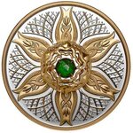 Pièce de monnaie en Argent 20 Dollars g 20.8 Millésime 2025 Elements of Nature DANCING AMMOLITE EARTH