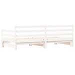 vidaXL Lit de jour et lit gigogne sans matelas 90x190 cm bois massif