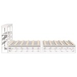 vidaXL Cadre de lit sans matelas blanc 150x200 cm bois de pin massif