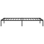 vidaXL Cadre de lit métal noir 80x200 cm