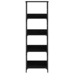 vidaXL Étagère Chêne noir 50 x 33 x 153 cm Bois d'ingénierie