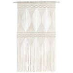 vidaXL Rideau en macramé 140x240 cm Coton