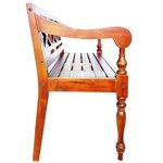 Banc banquette batavia 123 x 50 x 81 cm bois d'acajou massif marron foncé 02_0010923