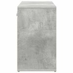 vidaXL Cabinet à chaussures avec étagère Gris béton 103 x 30 x 51 cm