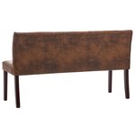 Banc banquette 148 5 x 52 x 84 5 cm similicuir daim marron 02_0010809