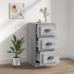 vidaXL Buffet sonoma gris 36x35 5x67 5 cm bois d'ingénierie