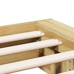 vidaXL Cadre de lit sans matelas 90x190 cm bois massif de chêne