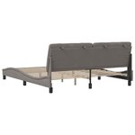 vidaXL Cadre de lit sans matelas taupe 180x200 cm tissu