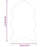 vidaXL Tapis en Fourrure Synthétique de Lapin Olite Rose 50 x 80 cm