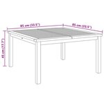 vidaXL Table basse Marron 85 x 85 x 45 cm Bois de teck solide