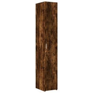 vidaXL Buffet haut chêne fumé 30x42 5x185 cm bois d'ingénierie