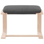 vidaXL Repose-pied Gris foncé 51x41x40 cm Tissu