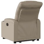 vidaXL Fauteuil inclinable Cappuccino Similicuir