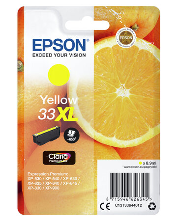 Epson multipack oranges claria jaune cartouche oranges encre claria premium jaune (xl)