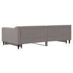 vidaXL Lit de jour avec lit gigogne taupe 100x200 cm tissu